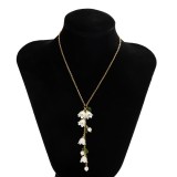 Casual Patchwork Pearl Necklaces