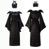 Fashion Party Solid Patchwork Cosplay O Neck Long Sleeve Dresses (With Hat)