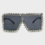 Fashion Casual Patchwork Rhinestone Sunglasses