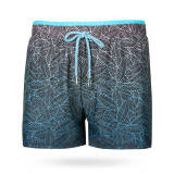 Casual Mixed Printing Patchwork Draw String Board Shorts