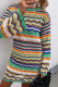 Casual Striped Patchwork O Neck Long Sleeve Dresses