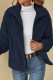 Casual Solid Cardigan Turndown Collar Outerwear