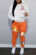 Casual Character Print Letter Hooded Collar Long Sleeve Two Pieces