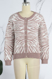 Casual Daily Patchwork Cardigan Outerwear