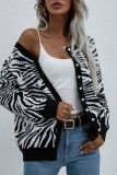 Casual Daily Patchwork Cardigan Outerwear