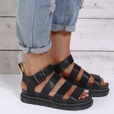 Casual Patchwork Solid Color Round Comfortable Out Door Shoes