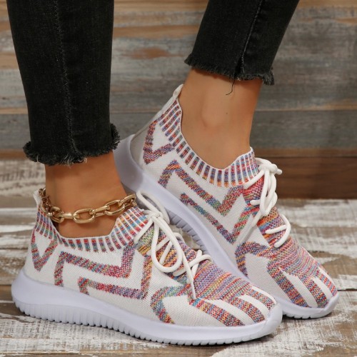 Casual Sportswear Daily Patchwork Frenulum Round Comfortable Out Door Shoes