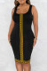 Casual Print Basic U Neck Vest Dress Dresses