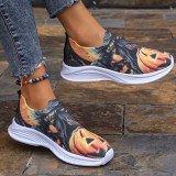 Casual Sportswear Daily Patchwork Printing Round Comfortable Shoes