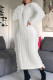 Casual Solid Tassel Patchwork O Neck Straight Dresses