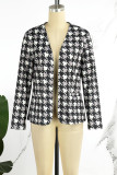 Casual Print Cardigan Outerwear