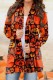 Casual Print Cardigan Outerwear