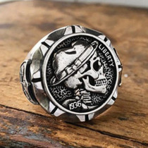 PUNK TRAMP INDIAN MOTORCYCLE-STYLE RINGS