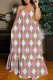 Sexy Casual Print Backless Spaghetti Strap Long Dress Dresses