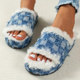 Casual Patchwork Round Comfortable Shoes