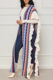 Casual Striped Cardigan Outerwear