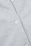 Casual Street Daily Simplicity Patchwork Pocket Contrast Asymmetrical Collar Regular Jumpsuits