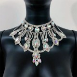 Party Formal Patchwork Rhinestone Necklaces