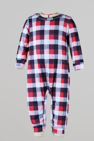 Casual Long Sleeve Patchwork Plaid Print Kids