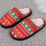 Casual Living Patchwork Printing Round Keep Warm Comfortable Shoes