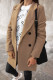 Casual Solid Cardigan Turndown Collar Outerwear