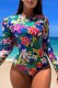 Casual Print Backless Swimwears (With Paddings)