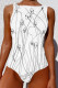Sexy Sportswear Print Patchwork Swimwears(With Paddings)