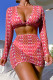 Sportswear Print Bandage Patchwork 4 Piece Sets