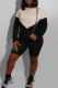 Casual Patchwork O Neck Long Sleeve Two Pieces