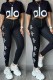 Casual Print Letter O Neck Short Sleeve Two Pieces
