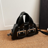 Casual Vintage Solid Rivets Metal Accessories Decoration Bags