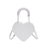 Daily Heart Shaped Patchwork Zipper Bags