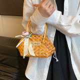 Daily Print Patchwork Weave Bags