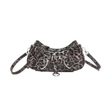 Daily Leopard Patchwork Zipper Bags