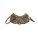 Daily Leopard Patchwork Zipper Bags