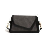 Casual Simplicity Solid Patchwork Contrast Bags