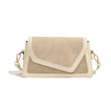Casual Simplicity Solid Patchwork Contrast Bags