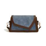 Casual Simplicity Solid Patchwork Contrast Bags