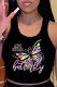 Street Print Patchwork O Neck Tops