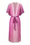 Sexy Patchwork Tassel Cardigan Contrast Swimwears Cover Up
