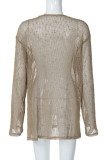 Sexy Solid See-through Swimwears Cover Up