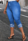 Street Print Patchwork Plus Size 