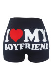 Casual Sportswear Print Basic Skinny High Waist Conventional Positioning Print Shorts