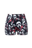 Casual Sportswear Print Basic Skinny High Waist Conventional Positioning Print Shorts
