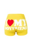 Casual Sportswear Letter Print Basic Skinny High Waist Conventional Positioning Print Bottoms