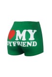 Casual Sportswear Letter Print Basic Skinny High Waist Conventional Positioning Print Bottoms