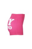 Casual Sportswear Letter Print Basic Skinny High Waist Conventional Positioning Print Bottoms
