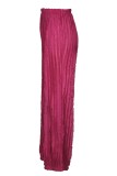 Casual Solid Color Basic Regular High Waist Conventional Solid Color Trousers