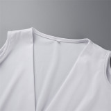 Fashion Casual Solid Hollowed Out V Neck Regular Jumpsuits