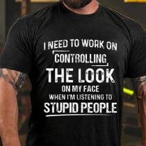 I NEED TO WORK ON CONTROLLING THE LOOK ON MY FACE PRINT T-SHIRT